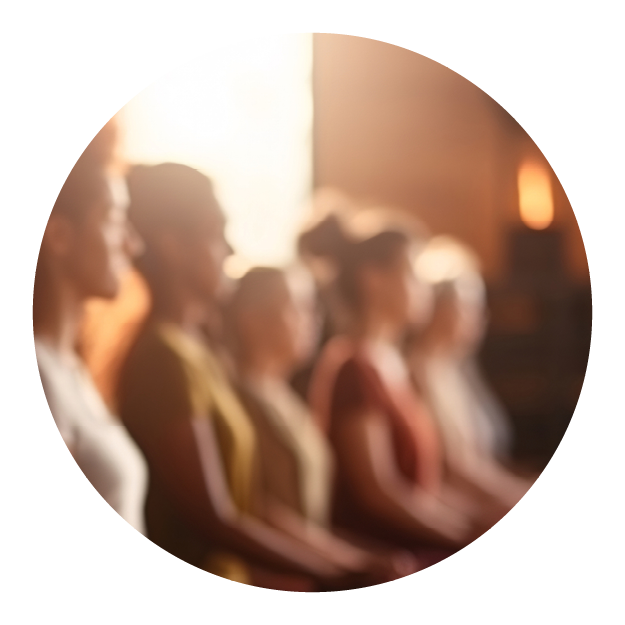 Drei Kristall Klangschalen